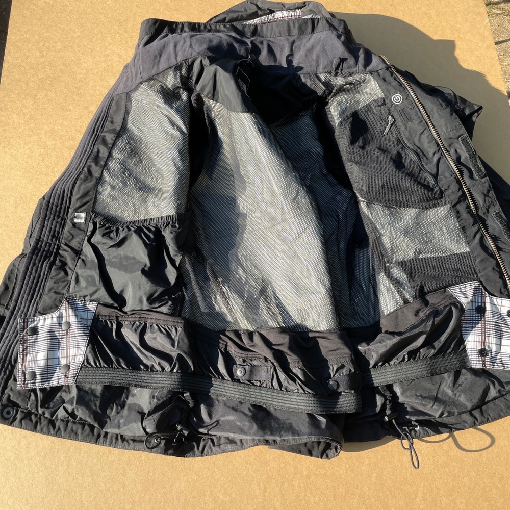 The North Face HyVent Jacket Womens Small Black Hiking Ski Detachable Hood Vents - Picture 6 of 10